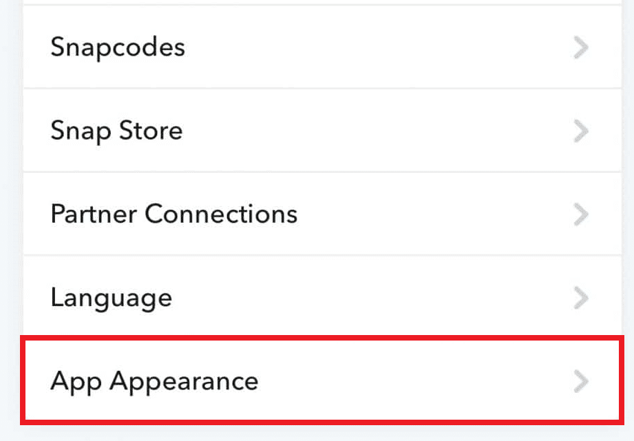 Tap on App Appearances
