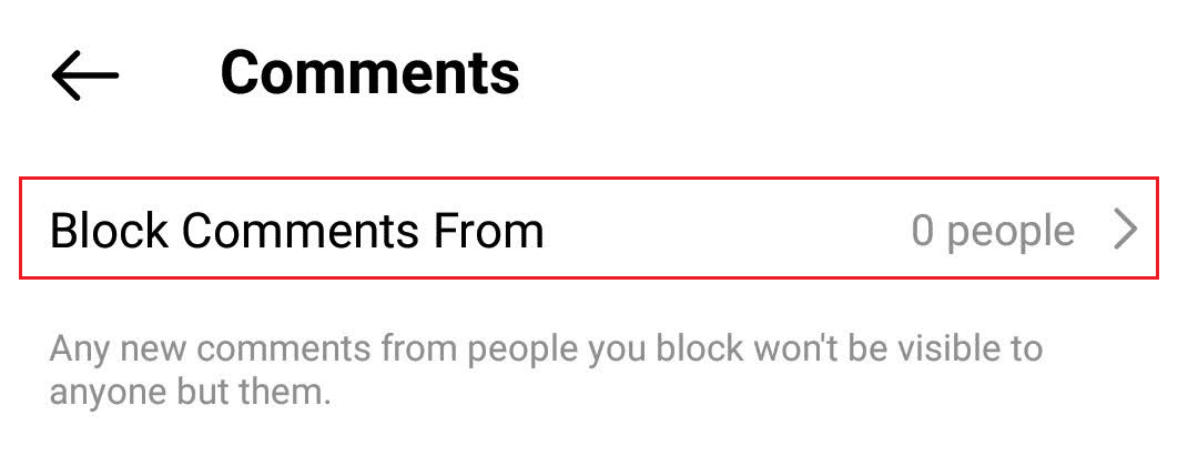 Tap on Block Comments From