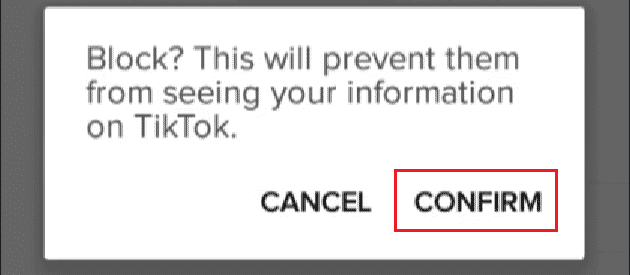 Tap on CONFIRM in the pop-up