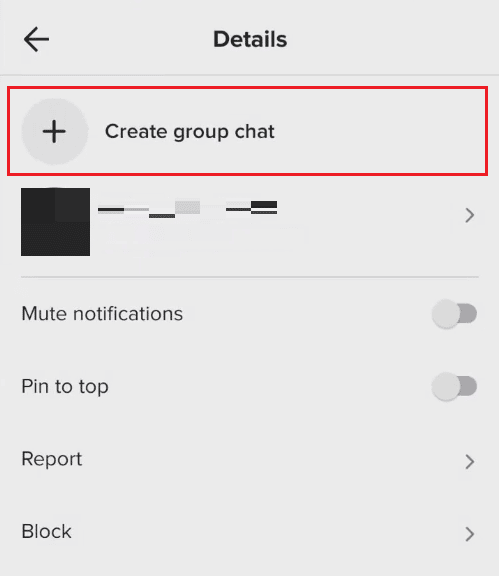 Tap on Create group chat