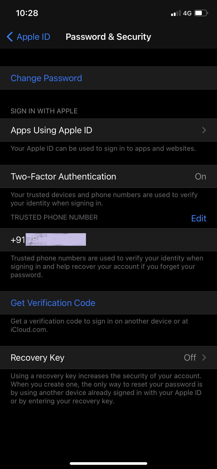 Tap on Two-Factor Authentication. How to Reset Apple ID Security Questions