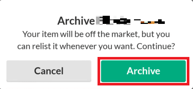 Tap on the Archive option from the confirmation popup