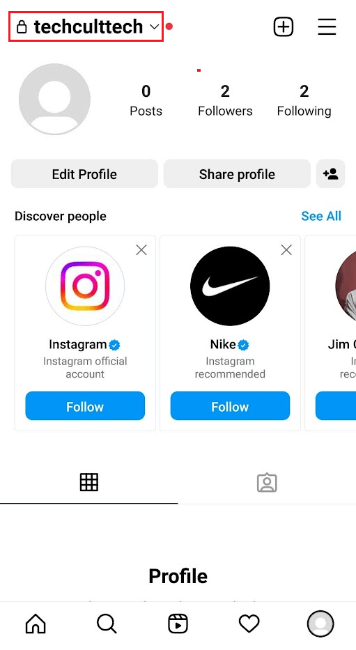 Tap on the IG Username drop-down option