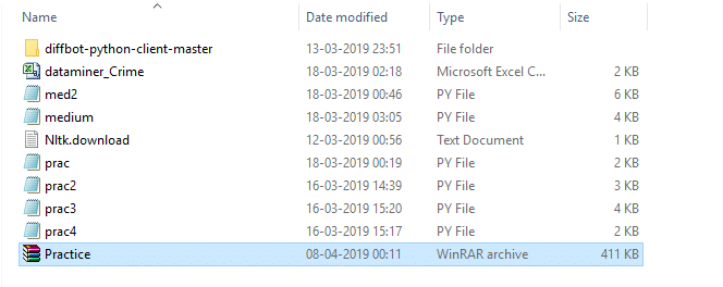 TAR file will be created inside the same folder. Go to that folder to see the created TAR file