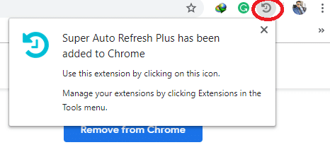 The extension will get downloaded and installed as soon as you click the Add Extension button.