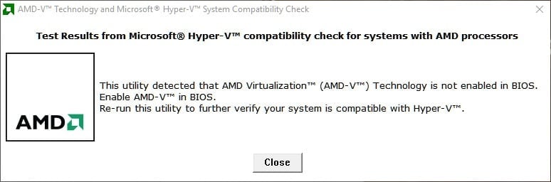 The system is compatible with Hyper-V