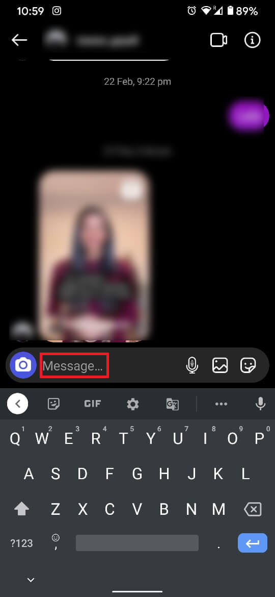 This will open up a chat window with the selected user