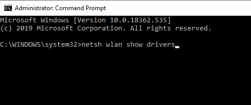 To Setup a wireless access point type the command in the command prompt