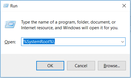 To access run press Windows and R, paste copied address