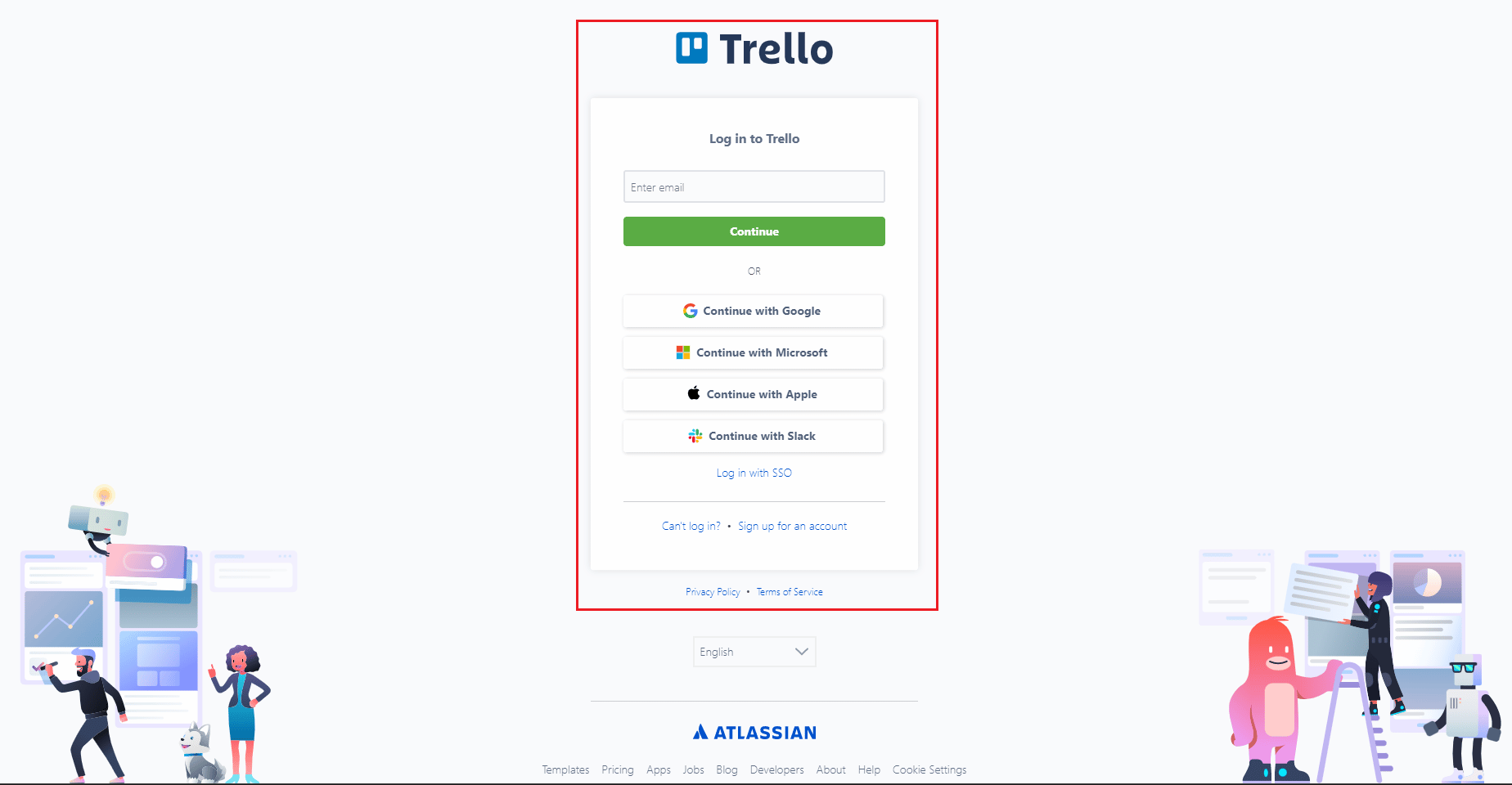 Trello login page. How to Link Trello Cards Across Boards