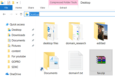 Try to move the zip file to Desktop, documents, etc
