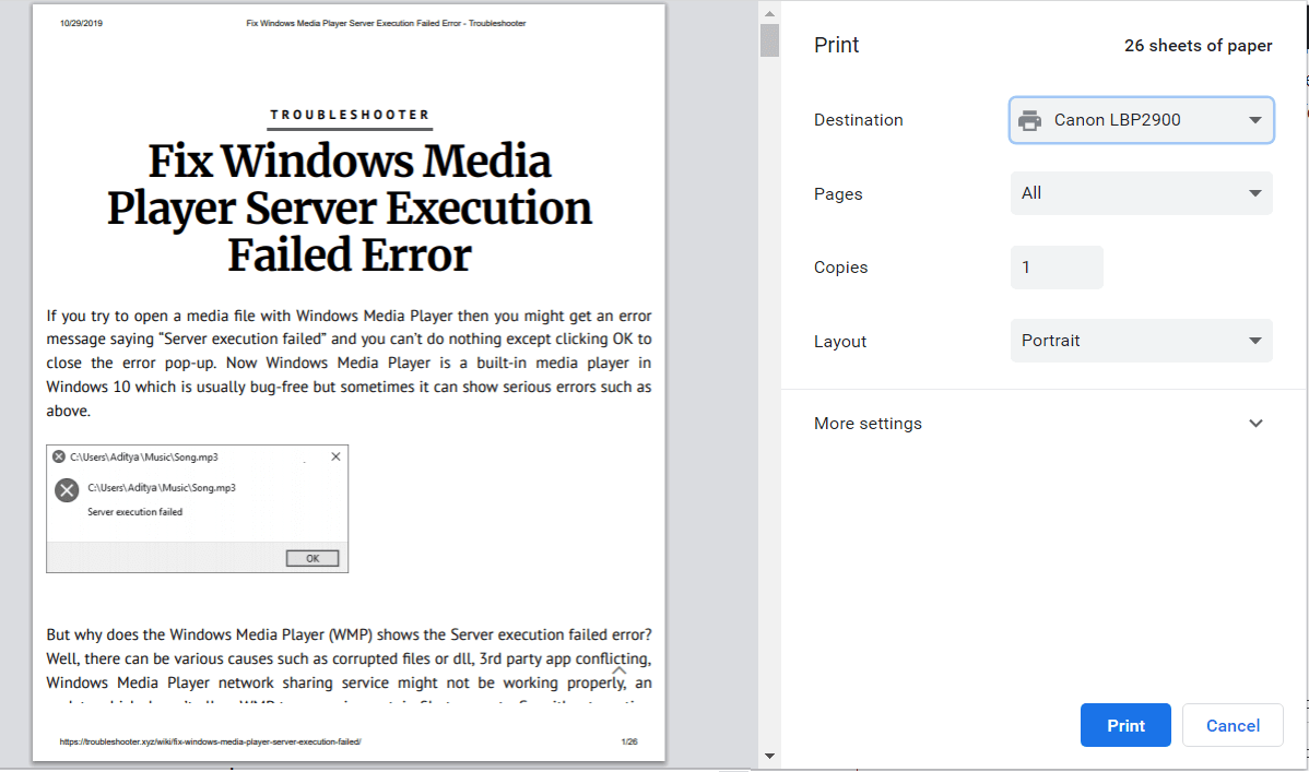 Fix Can’t Print PDF Files from Adobe Reader