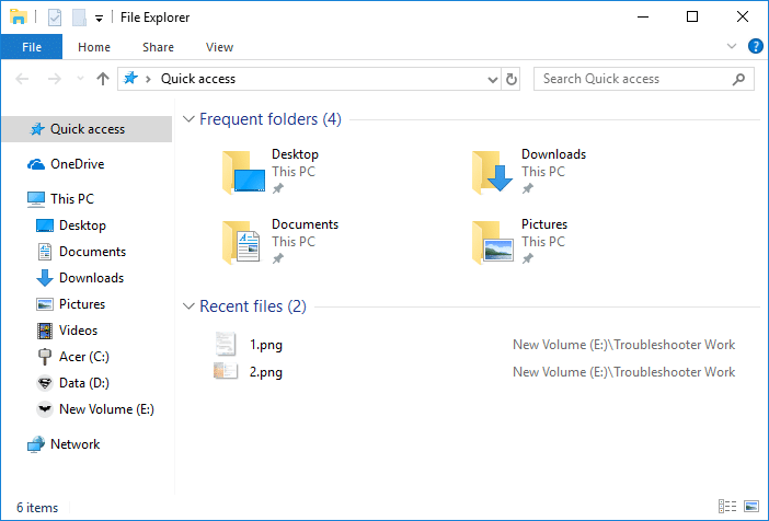 Turn Off Recent Items and Frequent Places in Windows 10