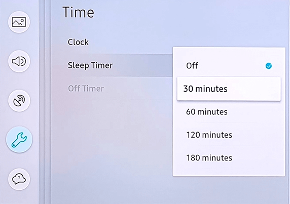 Turn Off the Sleep Timer Samsung TV