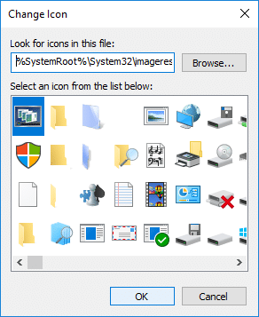 Type the following in the Look for icons in this file field and hit Enter | Easily Access Color And Appearance In Windows 10
