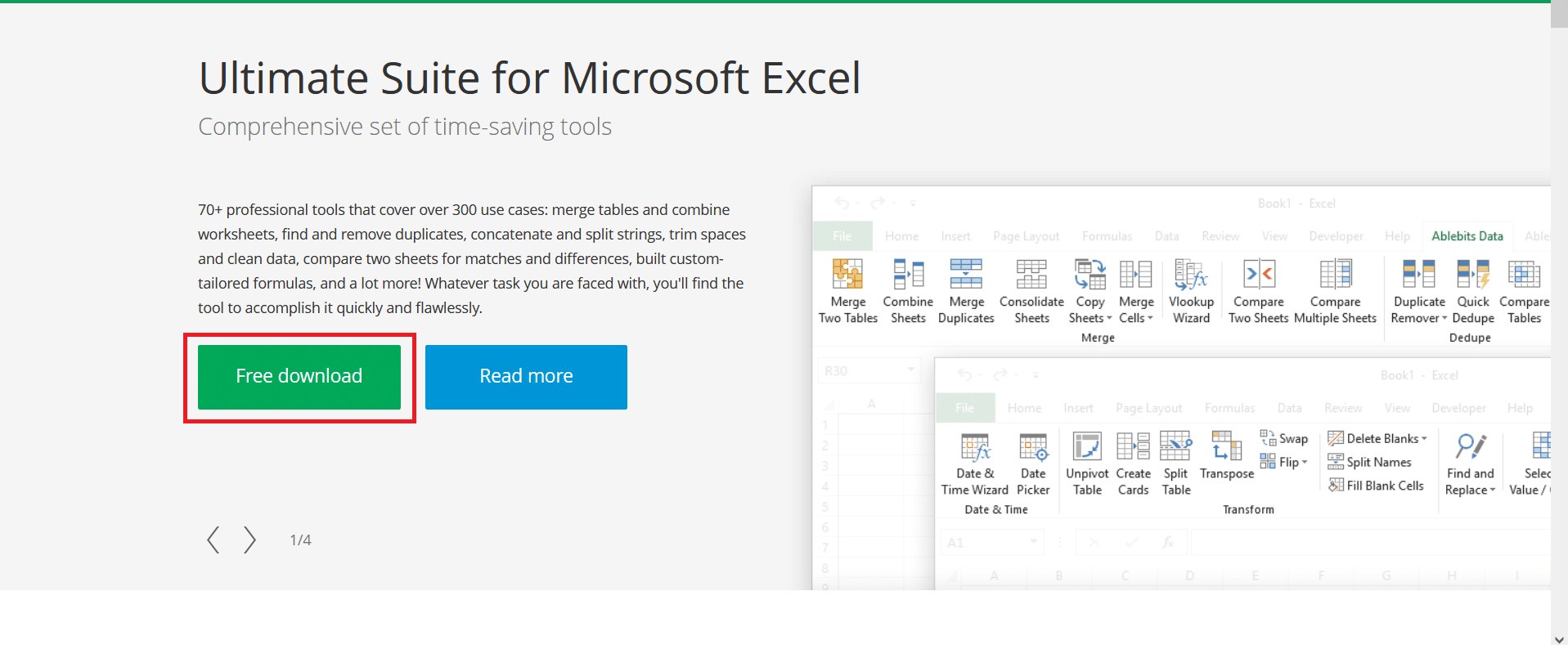 Ultimate Suite for MS Excel Ablebits Free Download