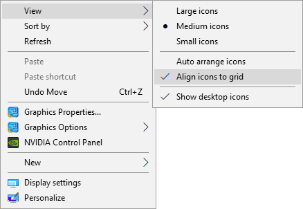 Uncheck Align icon to grid