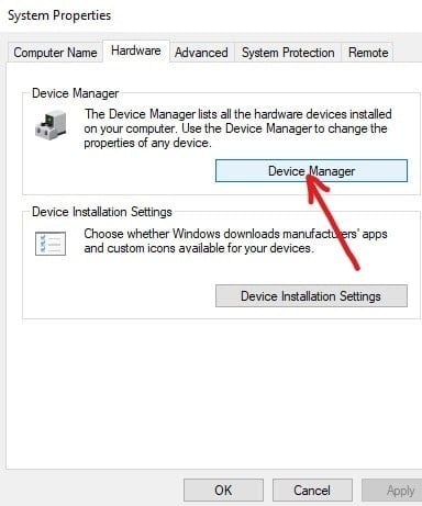 Under Hardware, click on Device Manager | Fix Wireless Router Keeps Disconnecting Or Dropping