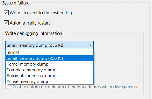 Configure Windows 10 to Create Dump Files on Blue Screen of Death