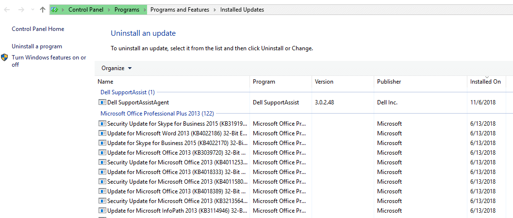 Uninstall all latest updates and reboot the device | Fix Can't turn on Windows Firewall