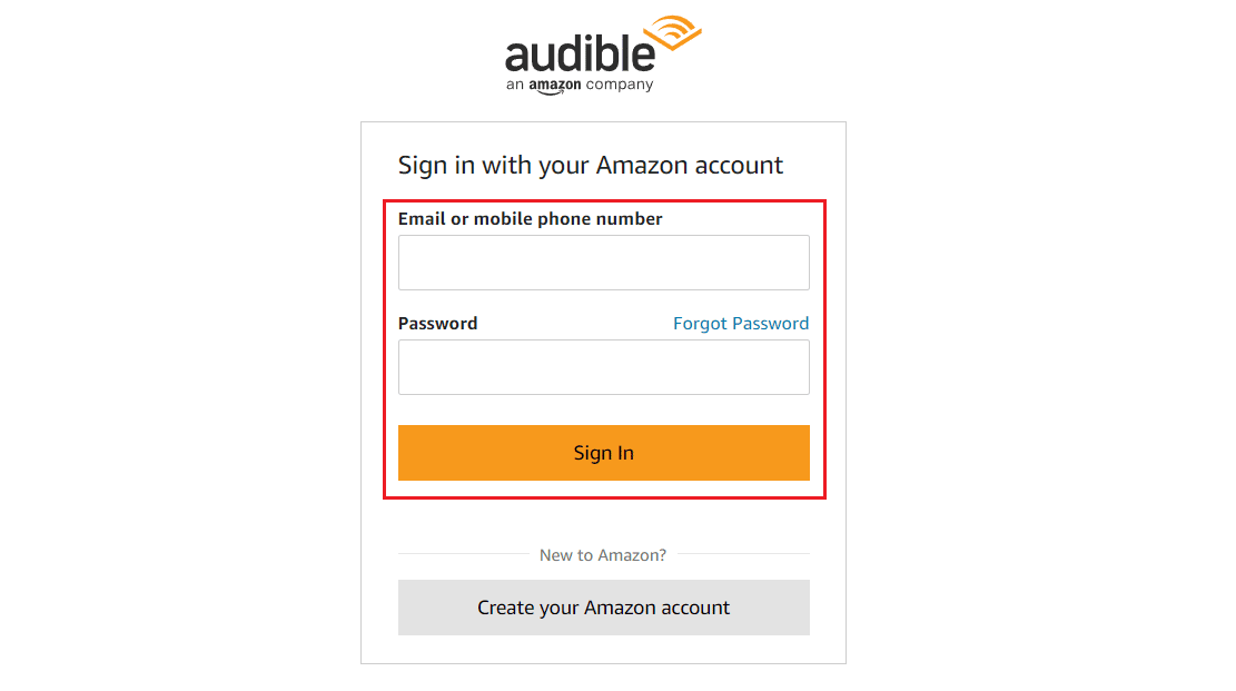 Visit the Audible website and Sign In to your account with crdenetials | cancel your Audible subscription on your phone
