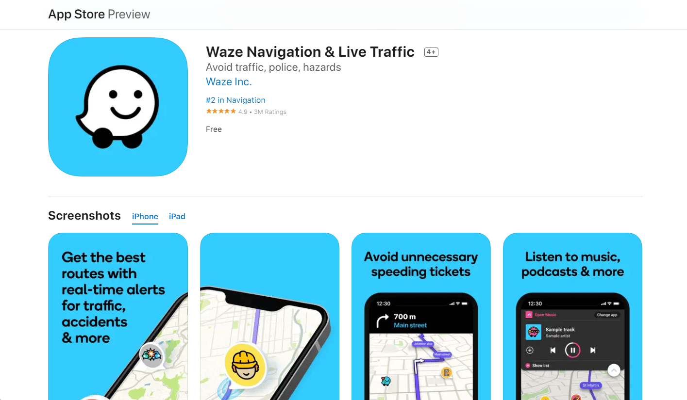 Waze on App Store | How to Use GPS without Internet