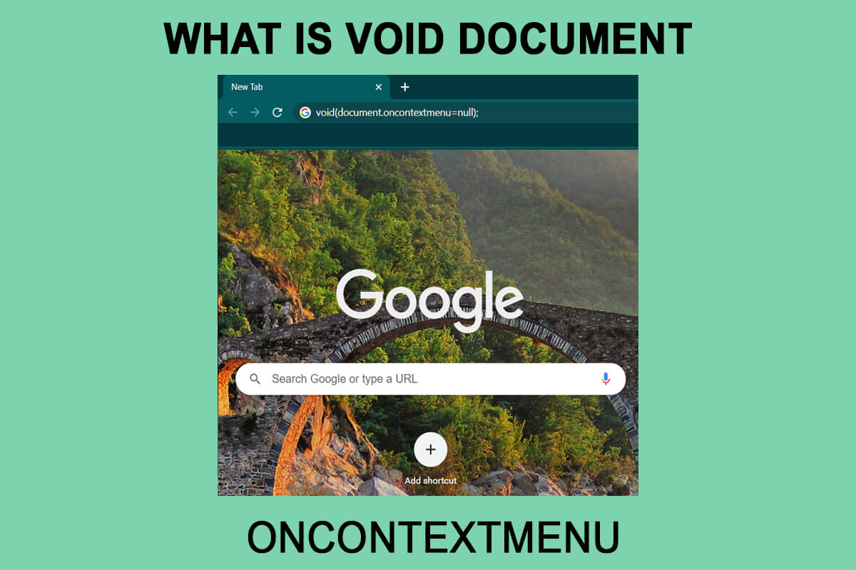 What Is Void Document Oncontextmenu