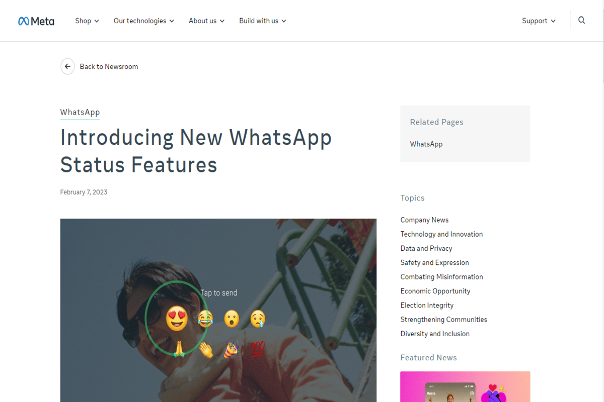WhatsApp Introduces New Status Features