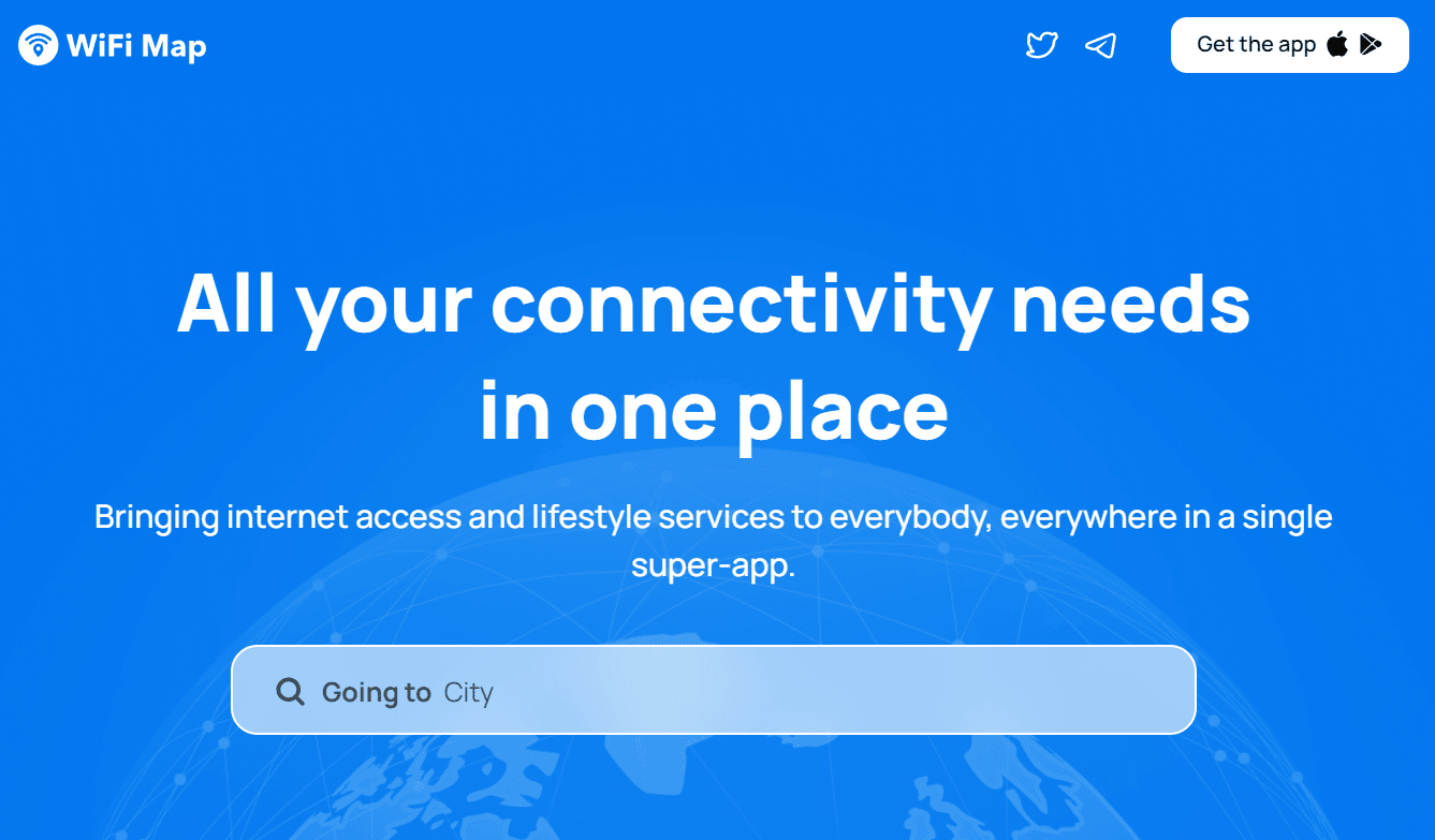 Wi-Fi Map website