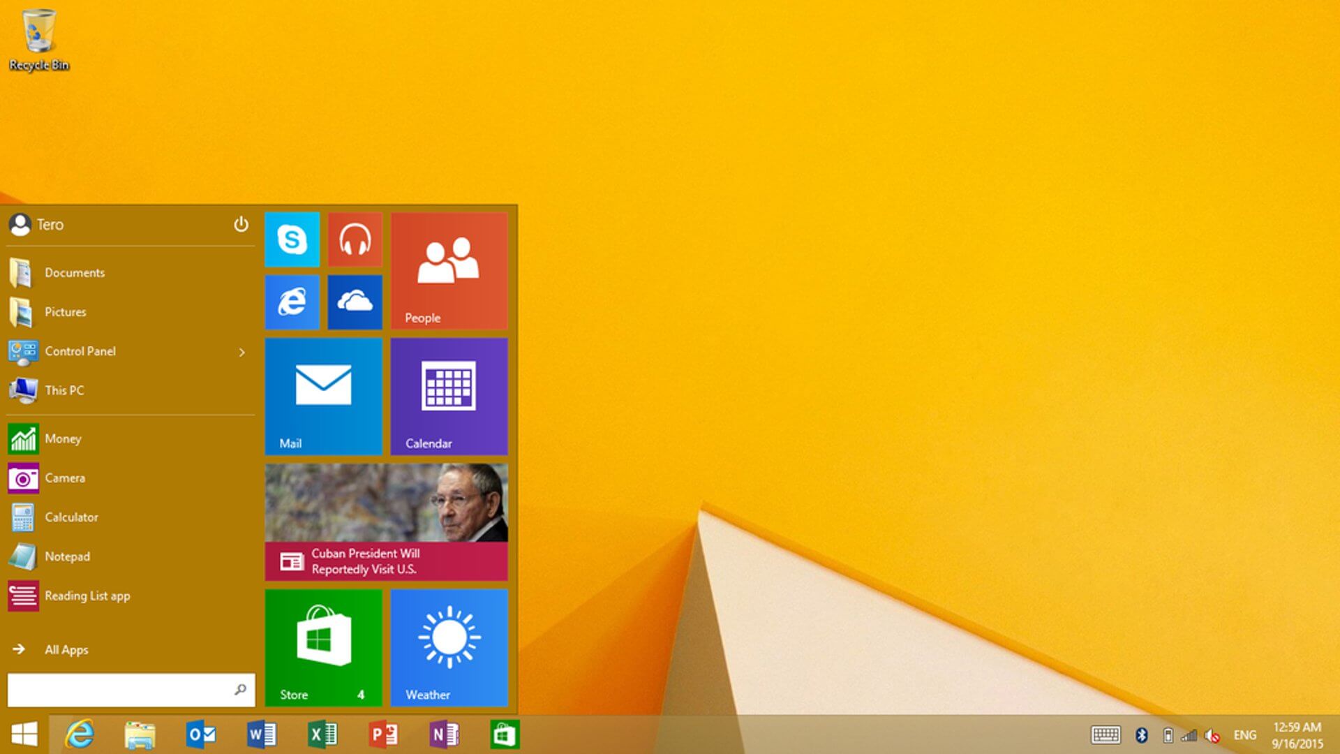 Windows 8.1 Start Menu