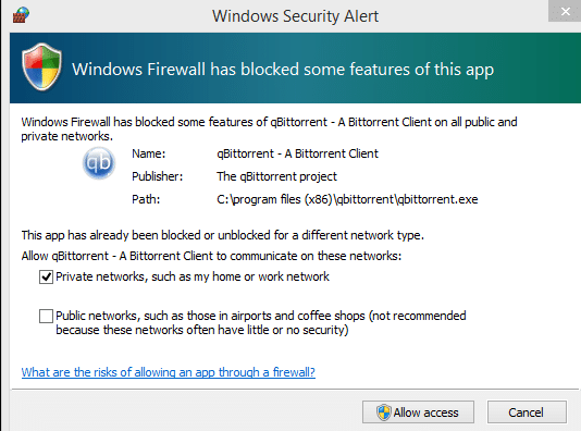 Allow or Block Apps through the Windows Firewall