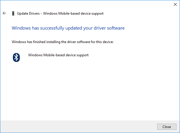 Windows will automatically download and install the latest driver for Bluetooth Peripheral Device