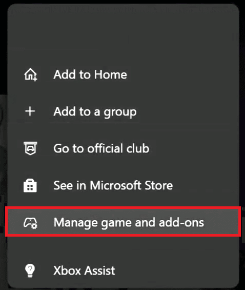 Xbox manage games and add ons