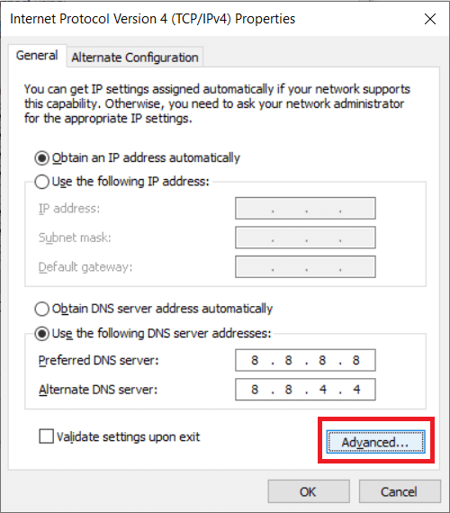 You can also have more than two DNS addresses at the same time