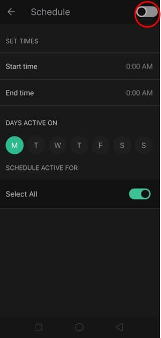 You can edit the settings on this page at any given time.