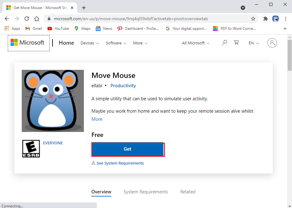 You can use is the move mouse app, which is available on the Windows web store