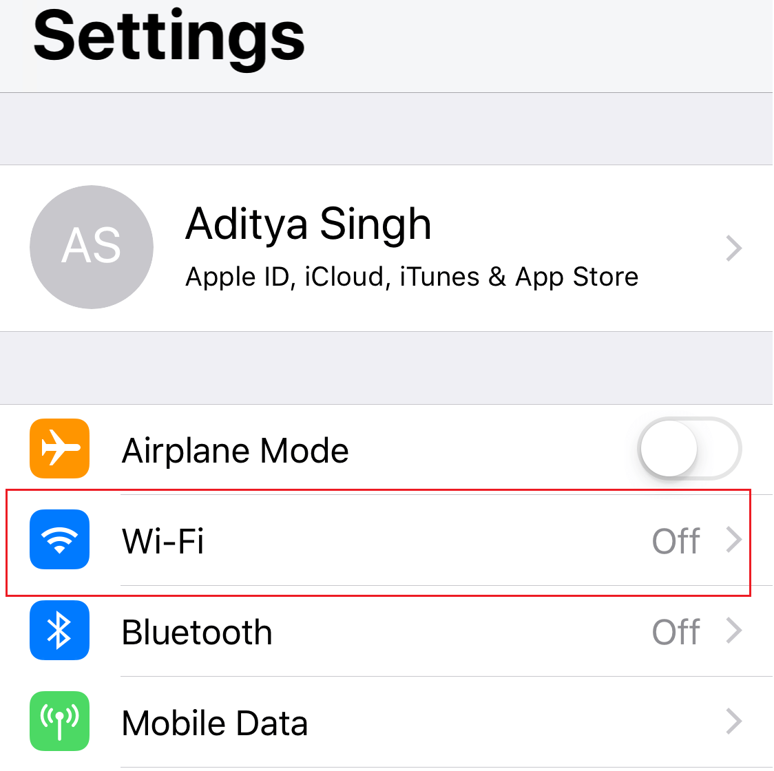 You need to navigate to the Settings section then click on WiFi