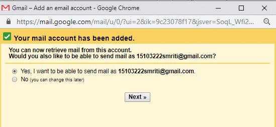 You will be asked if you want to reply to the transferred emails as your old email address or your new email address itself