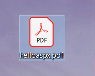 Ваш файл aspx будет преобразован в файл PDF.