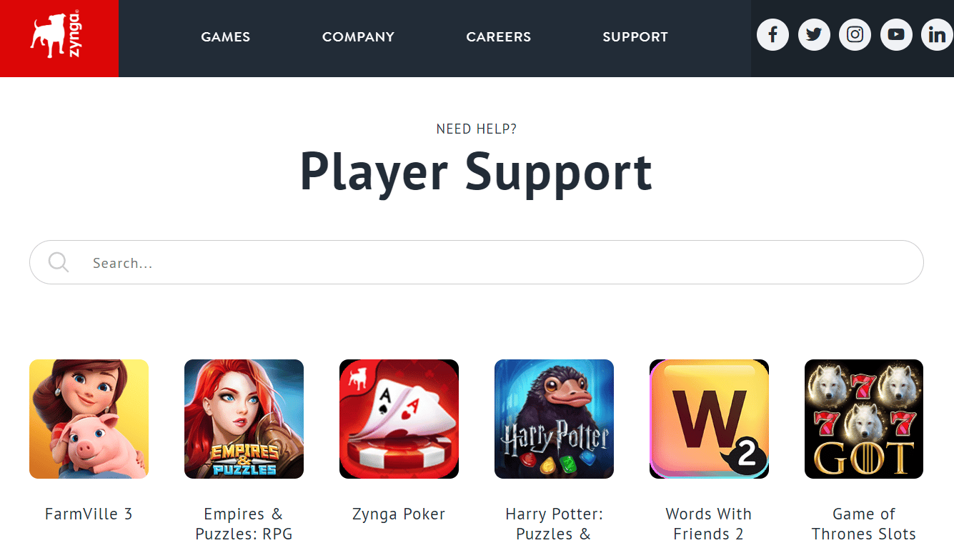 Zynga Player Support page | How Can You Recover Your Words with Friends 2 Accounts