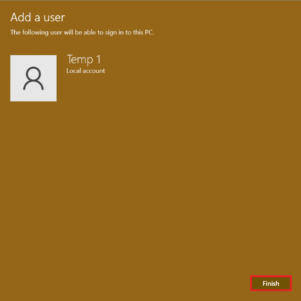 add a user window