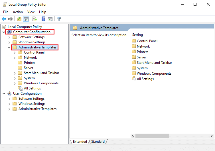 Administrative Templates folder. How to Fix Windows Update 0x80070057 Error