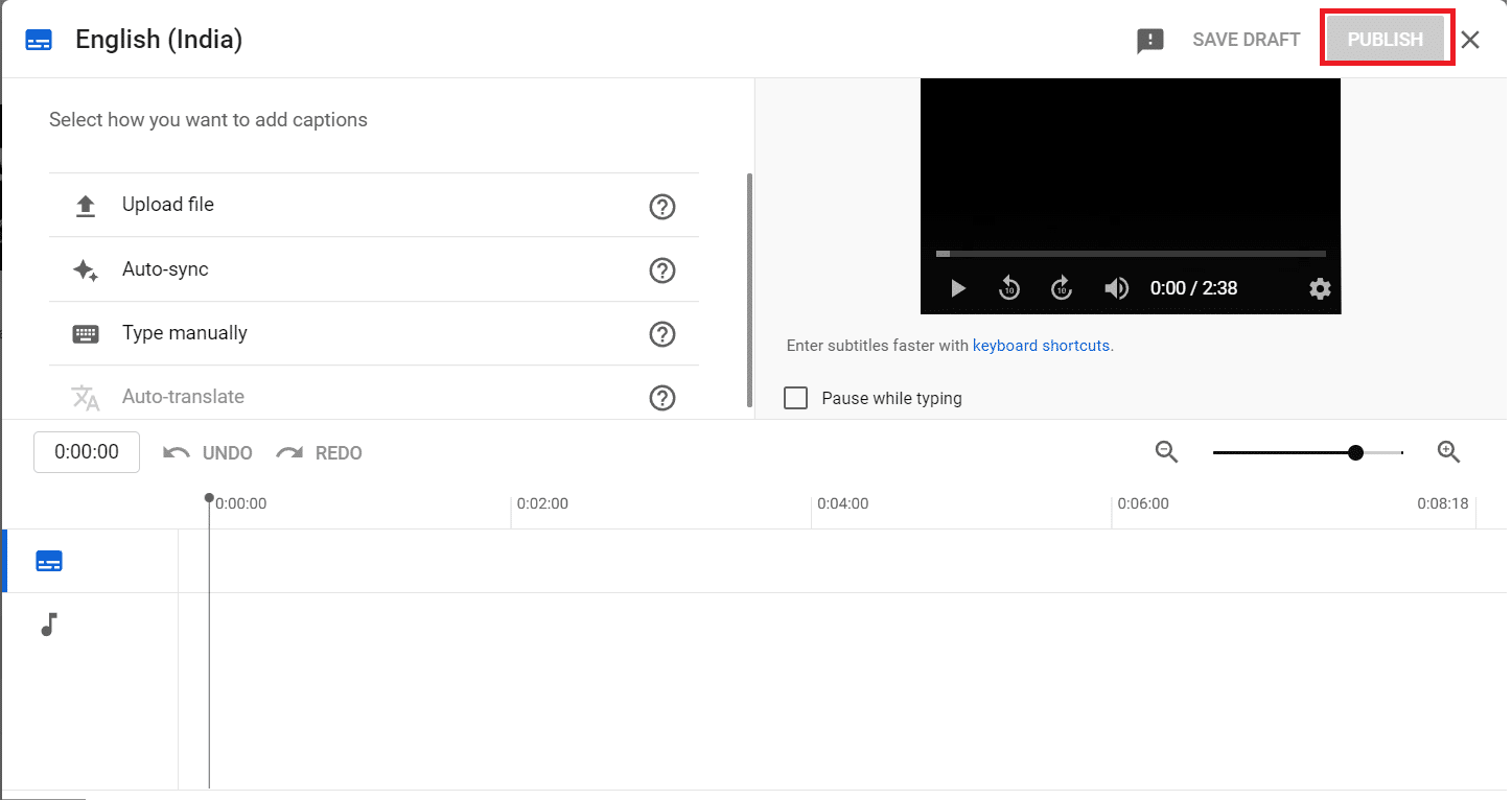 After adding subtitles, click on Publish button. How to Add Subtitles to a Movie Permanently