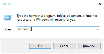 After entering the following command in the Run text box msconfig, click the OK button. Fix Windows Error 0 ERROR_SUCCESS the operation completed successfully