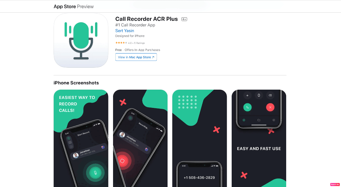 app store preview call recorder ACR plus. How to Record Call on iPhone Without App for Free