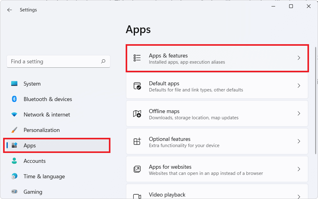 Apps tab in Settings section. How to Disable Your Phone App on Windows 11