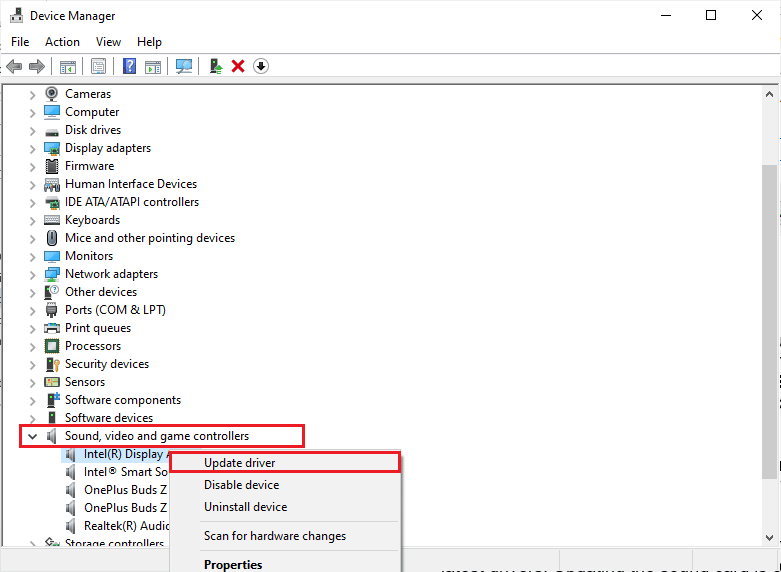 select the Update driver option. How to Perform 5.1 Surround Sound Test on Windows 10