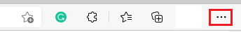 As usual, open a tab in the Edge browser and click on the three-dotted icon