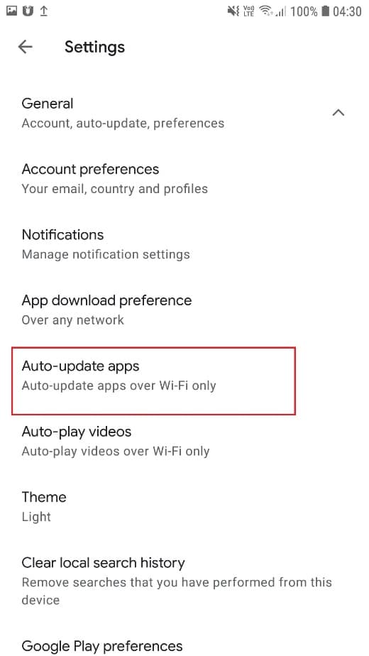 Auto-Update apps | Fixed: Spotify Search Not Working