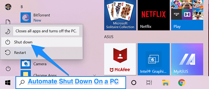 How To Automatically Shut Down a Windows Computer